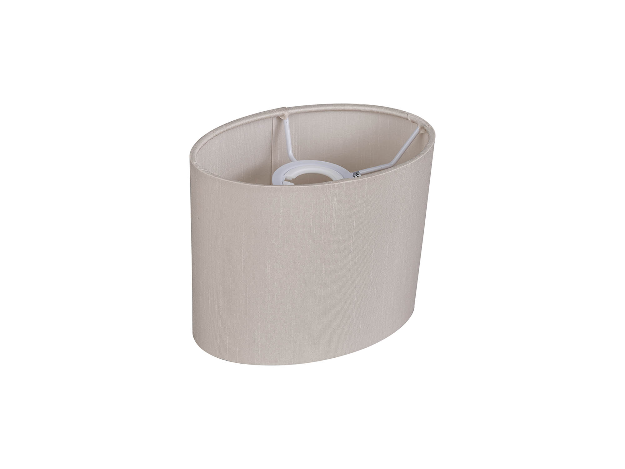 D0731  Serena Oval Faux Silk Fabric Shade Nude Beige, Moonlight